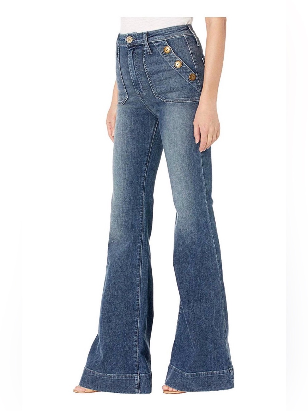 Show Me Your MuMu Farrah Button Trousers Size 26